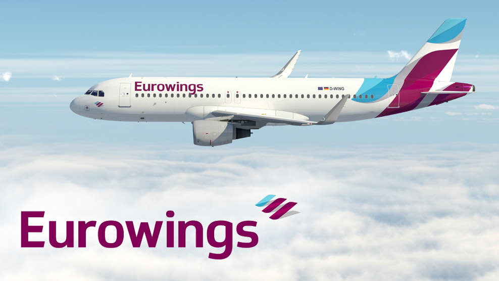 Первый пошёл! Лоукост Eurowings начнет полеты из Украины в 2018 году