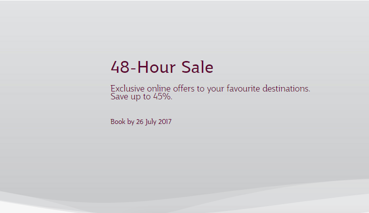 Продать за 48 часов – экспресс-распродажа от Qatar Airways